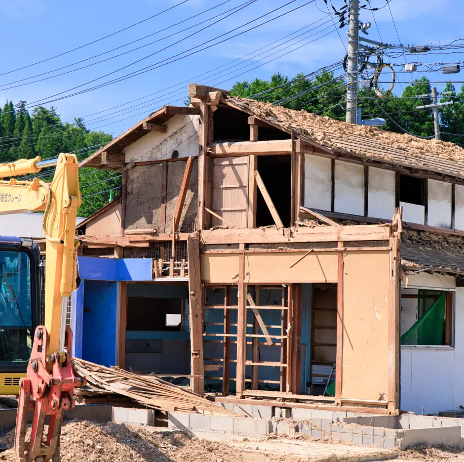 木造住宅の解体工事