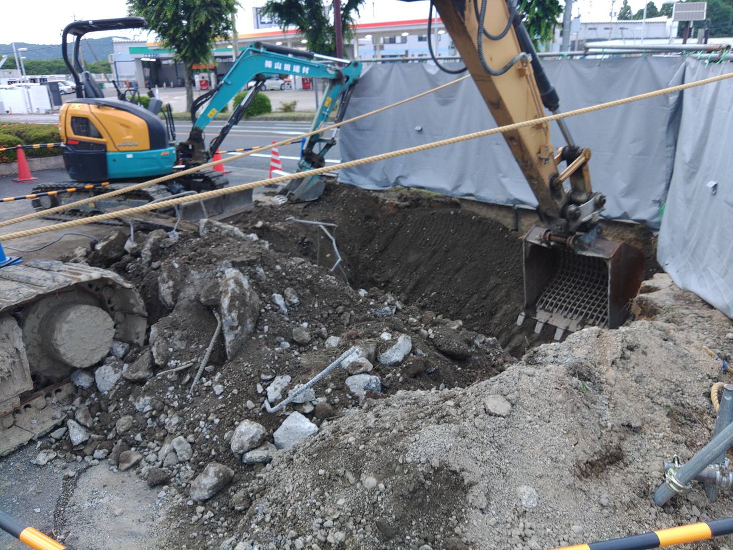 看板撤去工事（東近江市）